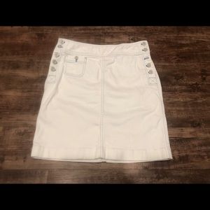 Ralph Lauren White Jean Skirt